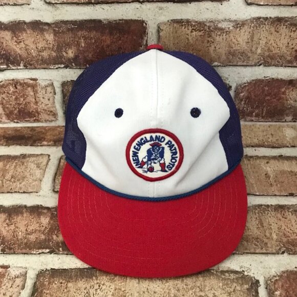 VTG 1960s NEW ENGLAND PATRIOTS THROWBACK RETRO CAP NFL TRUCKER HAT MESH SNAPBACK - Picture 4 of 9